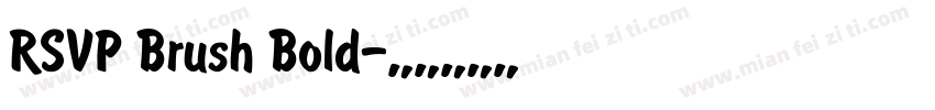RSVP Brush Bold字体转换